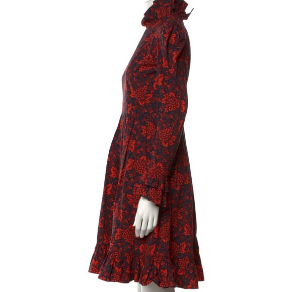 BATSHEVA Runway Collection Prairie Dress Grape Print - Picture 9 of 9